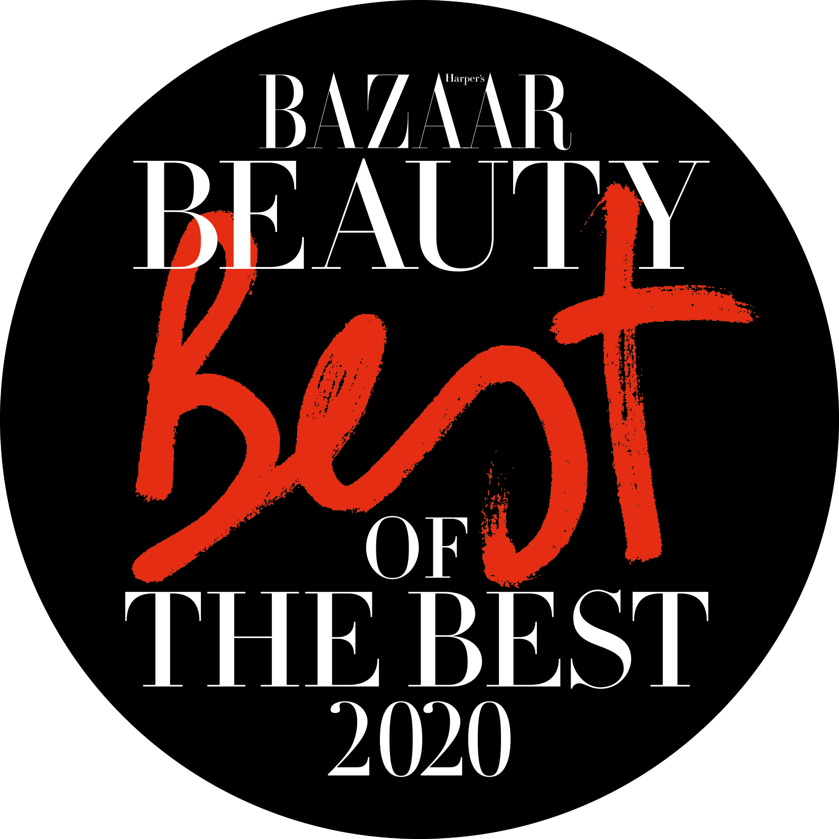 Bazaar Beauty Best of the Best 2020 logo.